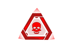 Futuristic alert symbol technology frame interface hud eleme Product Image 1