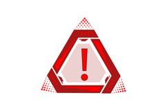 Futuristic alert symbol technology frame interface hud vecto Product Image 1