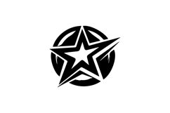 Futuristic Circular Star Logo Design Product Image 1