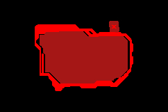 Futuristic frame hud technology cyberpunk element concept Product Image 2