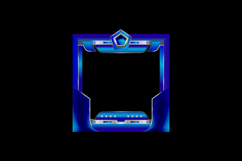 Futuristic frame interface avatar design for game Product Image 1