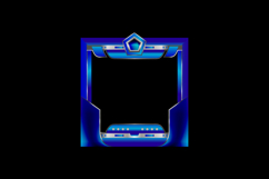 Futuristic frame interface avatar design for game Product Image 2