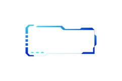 Futuristic game screen frame stream ui vector Product Image 1