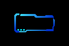 Futuristic game screen frame stream ui vector Product Image 2