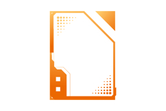 Futuristic interface border and frame game ui element isolat Product Image 1