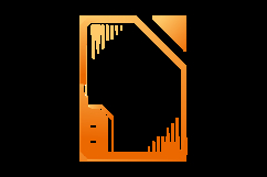 Futuristic interface border and frame game ui element isolat Product Image 2
