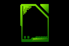 Futuristic interface border and frame game ui element vector Product Image 2
