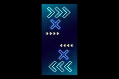 Futuristic modern vertical banner background Product Image 2