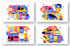 10 Futuristic Transportation System Illustration Product Image 2
