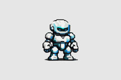 Futuristic White Droid Design Vector Product Image 1