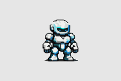 Futuristic White Droid Design Vector Product Image 2