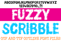 Fuzzy Scribble Alphabet Font Lettering Spiky ABC OTF TTF Type by Squeeb Creative