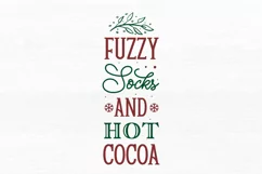 Fuzzy socks and hot cocoa SVG, Christmas SVG Design Product Image 2