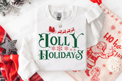 Jolly Holidays Santa Sleigh Shirt Design Product Image 2