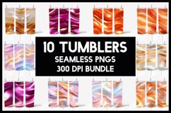 100 Super Gradient Abstract Glitter Tumbler Seamless Tumbler Product Image 9