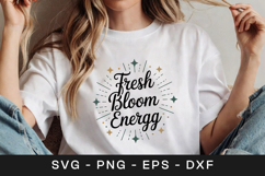 Fresh Bloom Energy Floral SVG PNG Product Image 1