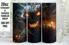 Halloween Ghost Tumbler | 3D Halloween Tumbler Wrap Product Image 1