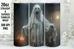 Halloween Ghost Tumbler | 3D Halloween Tumbler Wrap Product Image 1