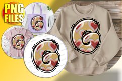 G Doodle Letter Valentine Cheerful Romantic Icon! Product Image 1
