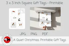 A Quiet Christmas Printabe Gift Tags 2 Product Image 2