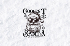 Coolest Santa In The Town Christmas Shirt Design Product Image 3