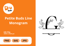Petite Buds Line Monogram Product Image 1