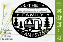 Personalized Family Camping Campsite Sign SVG Product Image 2