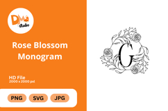 Rose Blossom Monogram Product Image 1