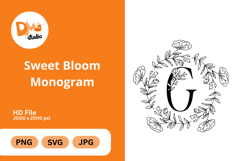 Sweet Bloom Monogram Product Image 1