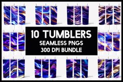 100 Super Gradient Abstract Glitter Tumbler Seamless Tumbler Product Image 2