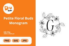 Petite Floral Buds Monogram Product Image 1
