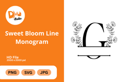 Sweet Bloom Line Monogram Product Image 1