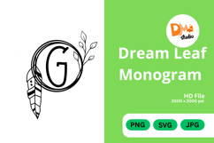 Dream Leaf Monogram Product Image 1
