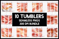 100 Super Gradient Abstract Glitter Tumbler Seamless Tumbler Product Image 12