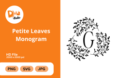 Petite Leaves Monogram Product Image 1