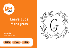Leave Buds Monogram Product Image 1