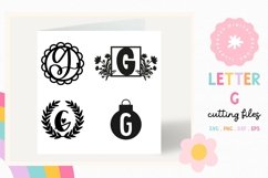 Letter G SVG Cut File | Letter G Alphabet Cutting Files Product Image 1