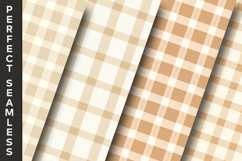 Cream Gingham Digital Papers 16 Variations Product Image 5