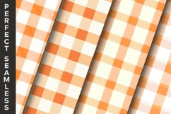 Creamsicle Gingham Digital Papers 16 Variations Product Image 5