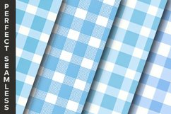 Baby Blue Gingham Digital Papers 16 Variations Product Image 5