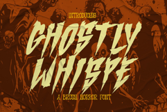 Ghostly Whispe - A Brush Horror Metal Font Product Image 1