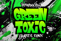 Green Toxic - Bold Graffiti Font Product Image 1