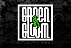 Green and Gloom - Future and Geometric Display Font Product Image 1