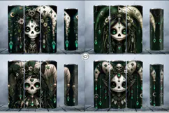 4 Cute Gothic Joker Tumbler Wrap Sublimations, 20 oz Product Image 2