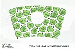 St Paddy's Day Starbucks Full 24oz Acrylic Tumbler Wrap SVG Product Image 2