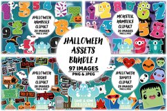 Halloween Assets Clipart Bundle 1 -Lime and Kiwi Designs Product Image 1
