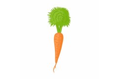 Carrot icon in cartoon style Product Image 1