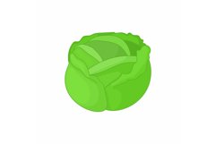 Cabbage icon in cartoon style Product Image 1