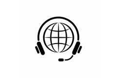Consultation worldwide icon, simple style Product Image 1