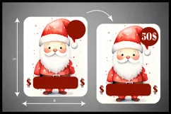 Christmas Money Card Template PNG I Santa Card Holders Product Image 2